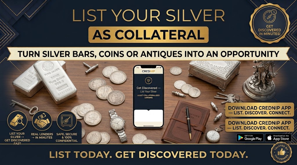 List Your Silver As Collateral on Crednip