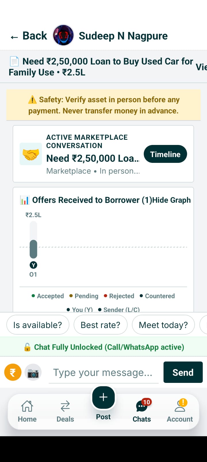 Set Interest Rate & Tenure